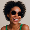 Unisex Runde Sonnenbrille mit dünnen Bügeln-Glasses for men-Alpenkind