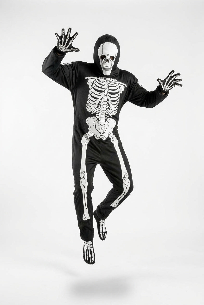 Unisex Skelett Halloween-Kostüm mit Maske-Halloween-Alpenkind