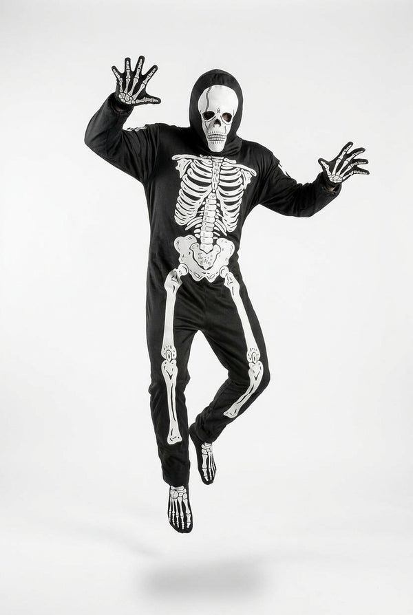 Unisex Skelett Halloween-Kostüm mit Maske-Halloween-Alpenkind