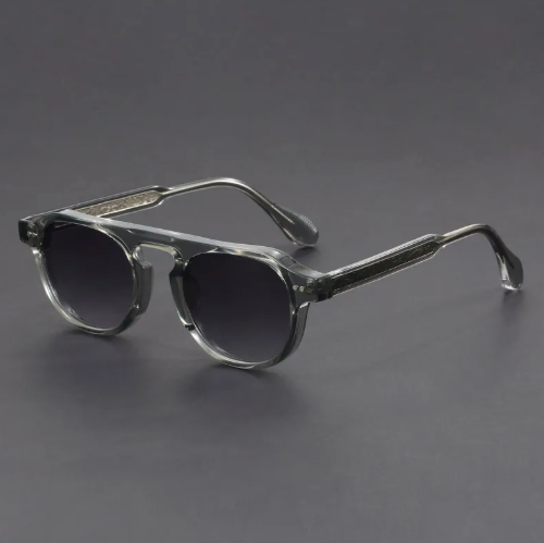 Unisex-Sonnenbrille mit Doppelsteg in quadratischer Form-Glasses unisex-Alpenkind