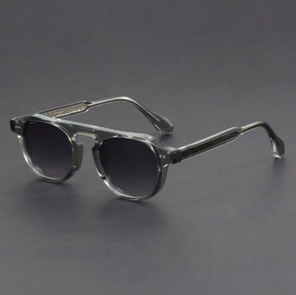 Unisex-Sonnenbrille mit Doppelsteg in quadratischer Form-Glasses unisex-Alpenkind