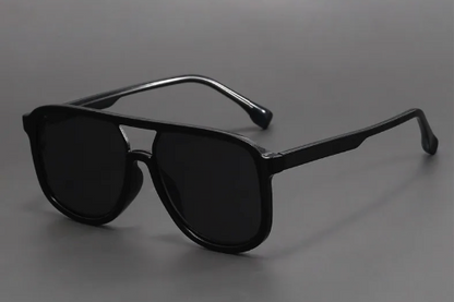 Unisex-Sonnenbrille mit Doppelsteg in quadratischer Form-Glasses unisex-Alpenkind