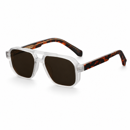 Unisex-Sonnenbrille mit Doppelsteg in quadratischer Form-Glasses unisex-Alpenkind