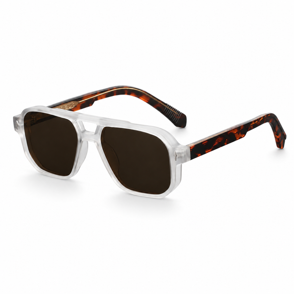 Unisex-Sonnenbrille mit Doppelsteg in quadratischer Form-Glasses unisex-Alpenkind
