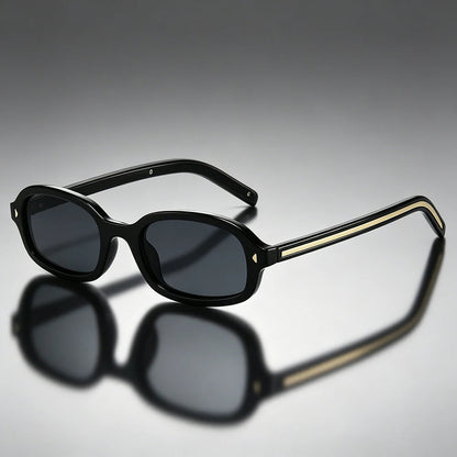 Unisex Sonnenbrille mit ovalem Rahmen in Schildpatt-Optik-Sunglasses-Alpenkind