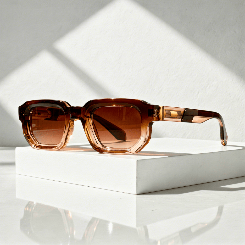 Unisex-Sonnenbrille mit rechteckigem Rahmen-Glasses for women-Alpenkind