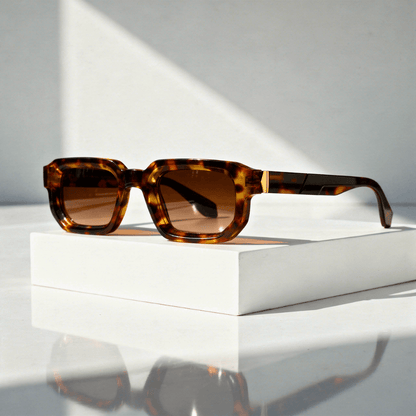 Unisex-Sonnenbrille mit rechteckigem Rahmen-Glasses for women-Alpenkind