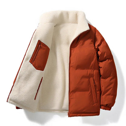 Unisex Wende-Steppjacke mit Sherpa-Futter-Jackets for men-Alpenkind