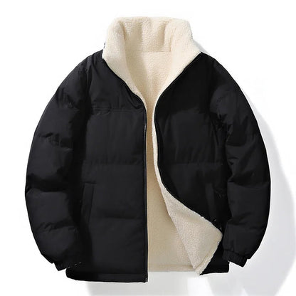 Unisex Wende-Steppjacke mit Sherpa-Futter-Jackets for men-Alpenkind