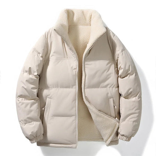 Unisex Wende-Steppjacke mit Sherpa-Futter-Jackets for men-Alpenkind