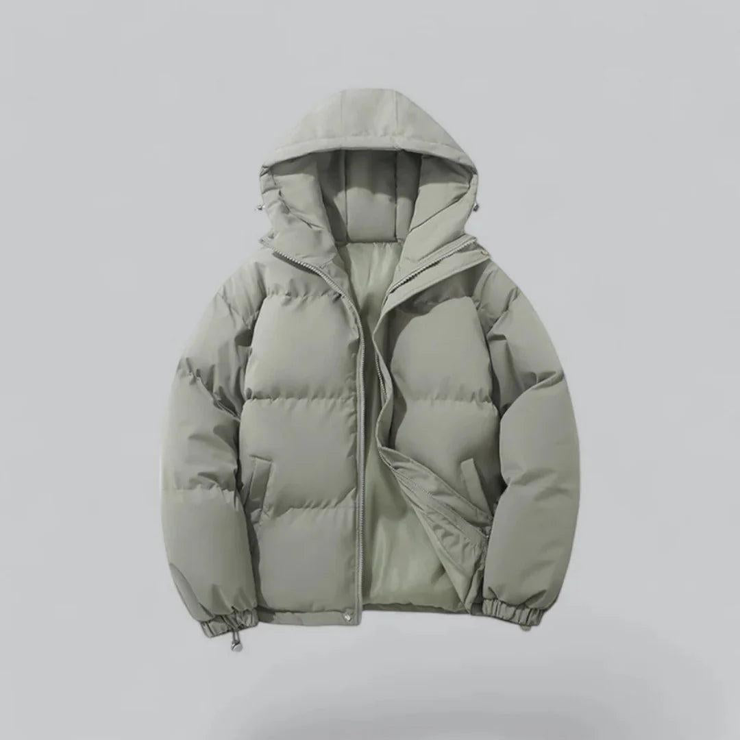 Unisex Winterjacke mit Kapuze und Reißverschluss-unisex-Alpenkind