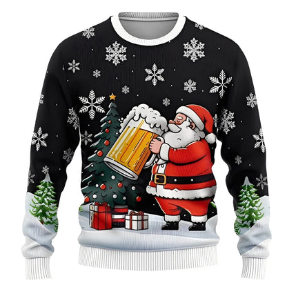 Festlicher Strickpullover für Wintertage