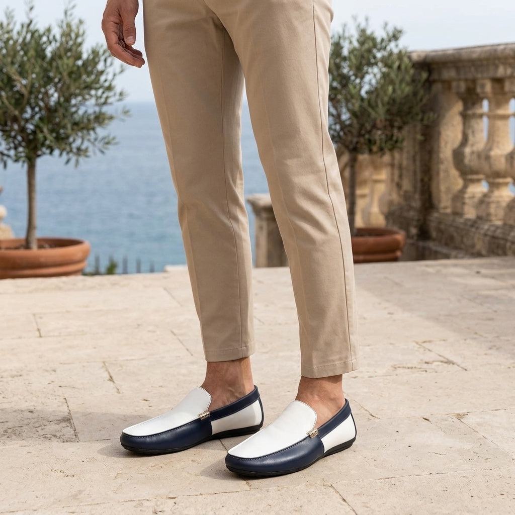 Zweifarbige Herren-Slipper-Footwear for men-Alpenkind