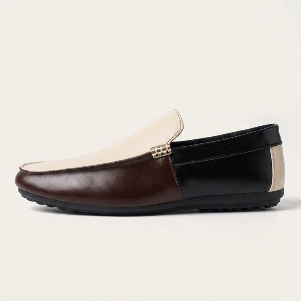 Zweifarbige Herren-Slipper-Footwear for men-Alpenkind